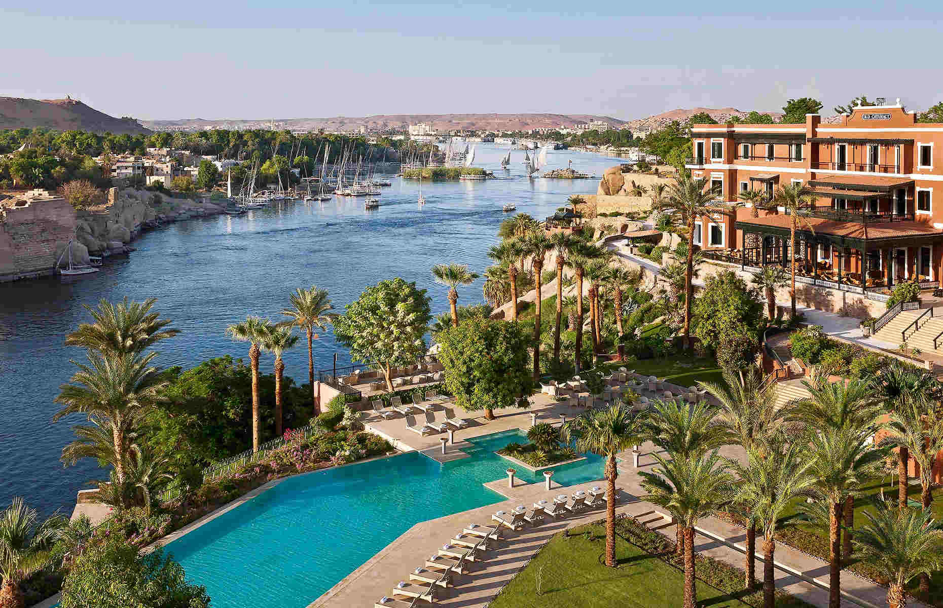 Vue sur le Nil Sofitel Legend Old Cataract - Hôtel Assouan, Egypte