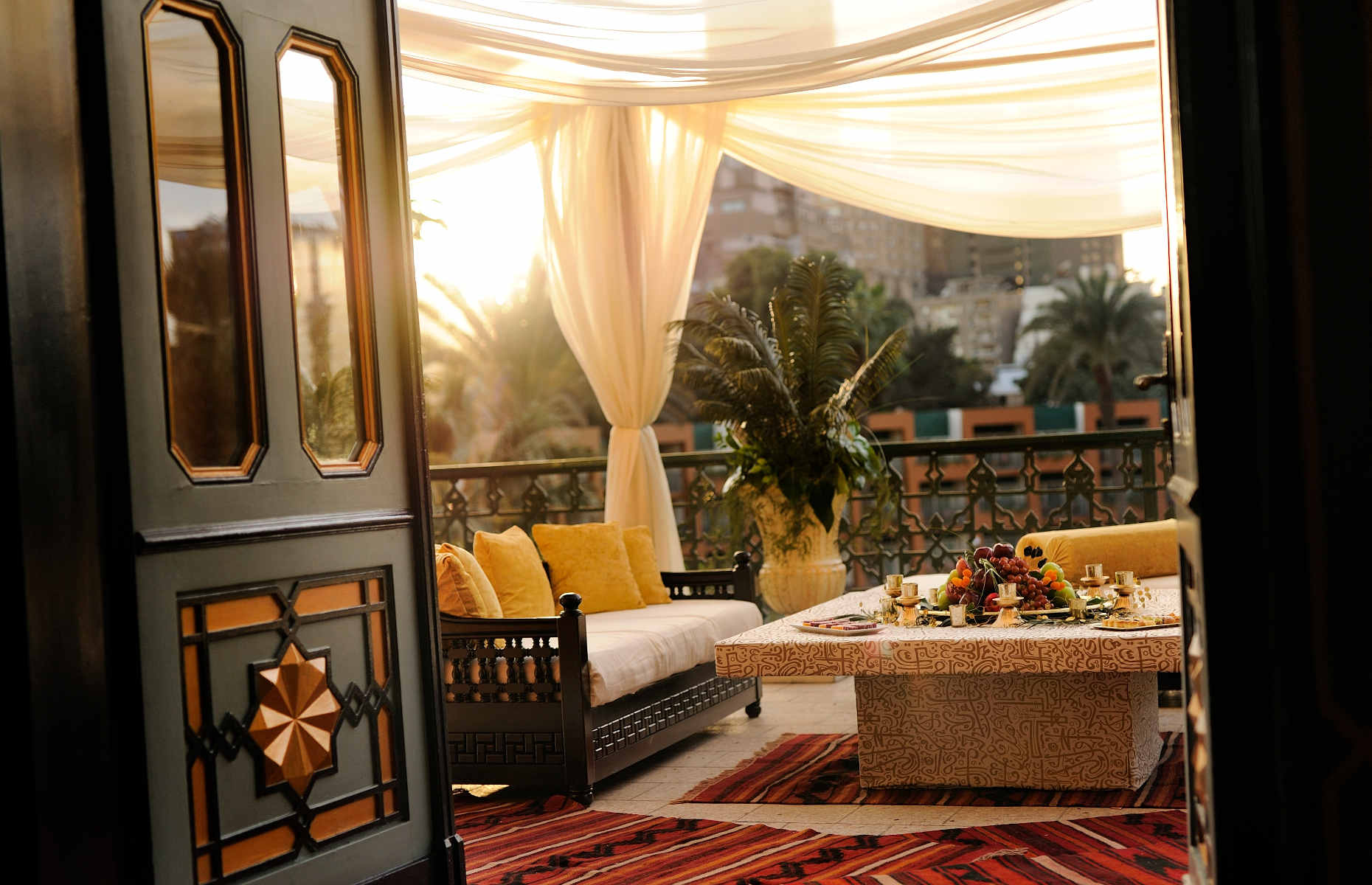 Terrasse Cairo Marriott Hotel - Hôtel Le Caire, Egypte