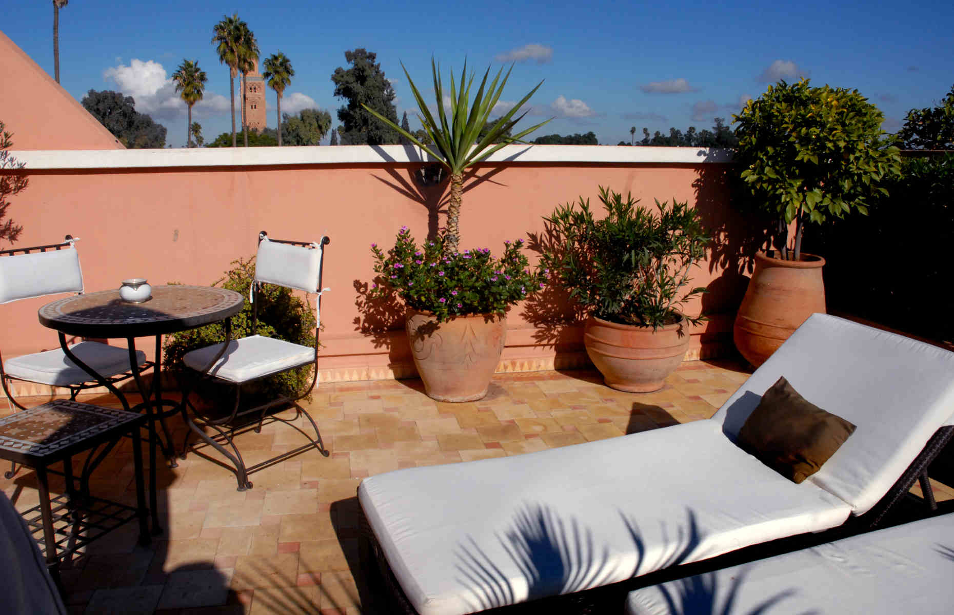 Chambre avec terrasse La Villa des Orangers - Hôtel Marrakech