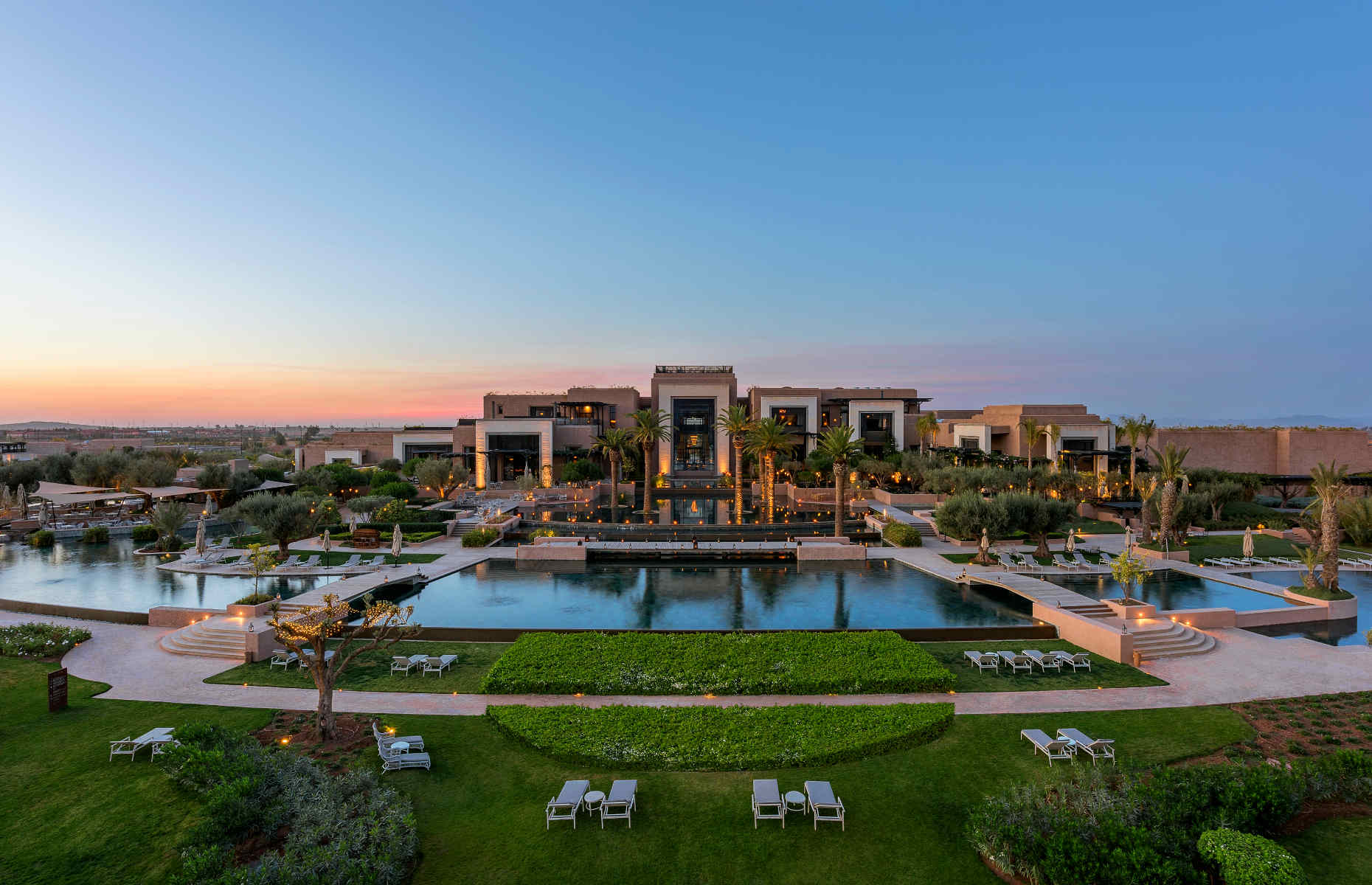 Piscine Fairmont Royal Palm - Hôtel Marrakech, Maroc