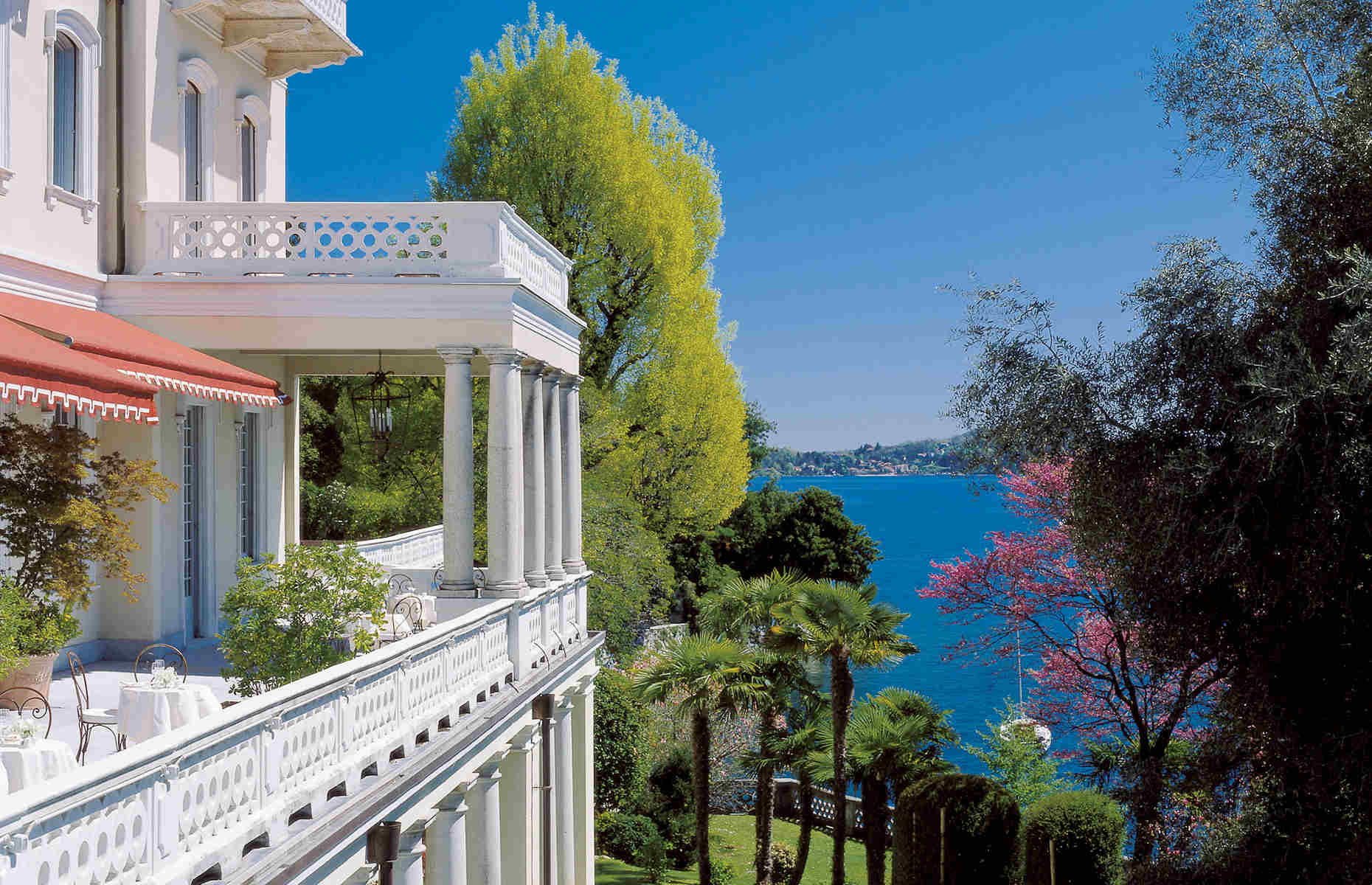 Vue sur le lac Grand Hotel Majestic - Hôtel Lac Majeur, Italie