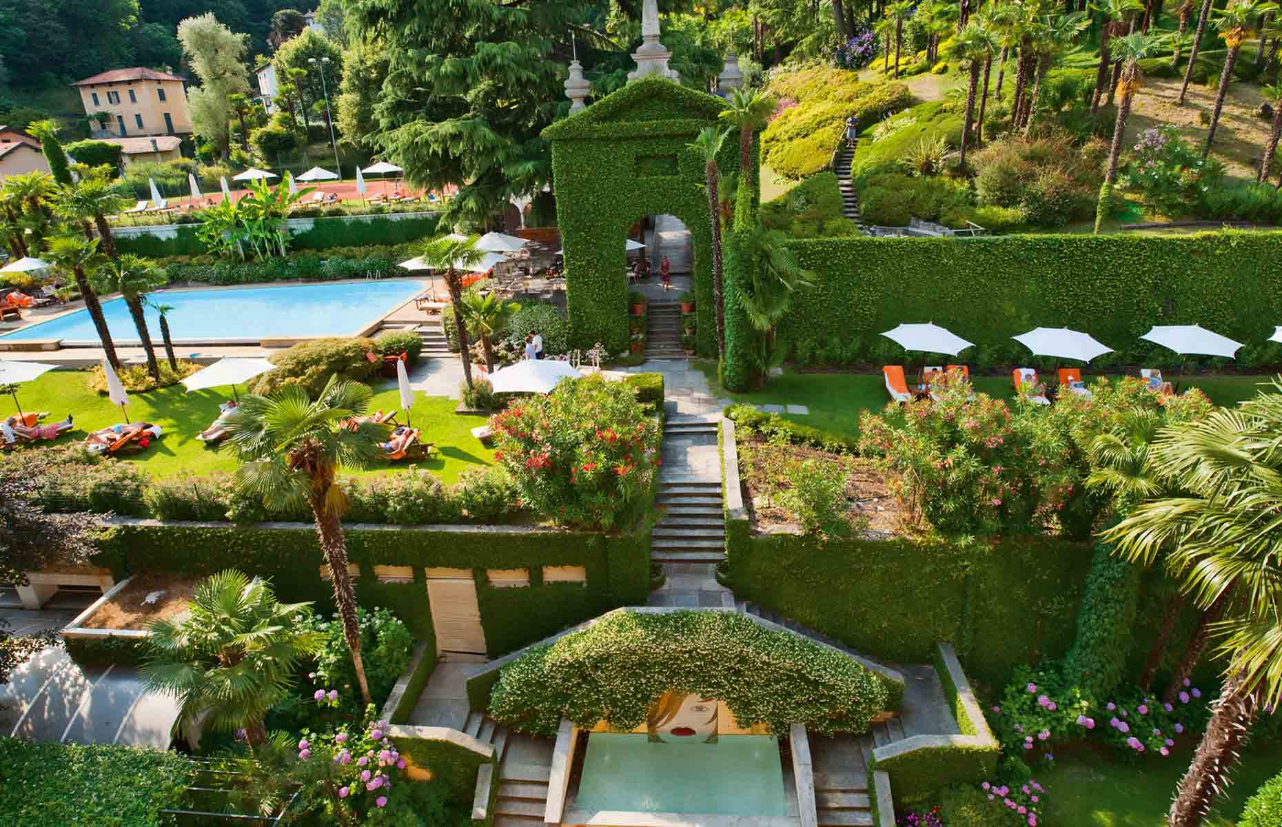 Jardin - Grand Hôtel Tremezzo - Lac de Côme, Italie