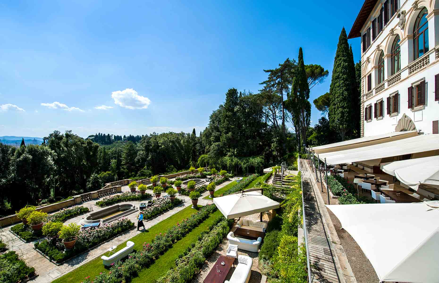 Jardin - Il Salviatino, Hôtel de luxe Florence, Italie