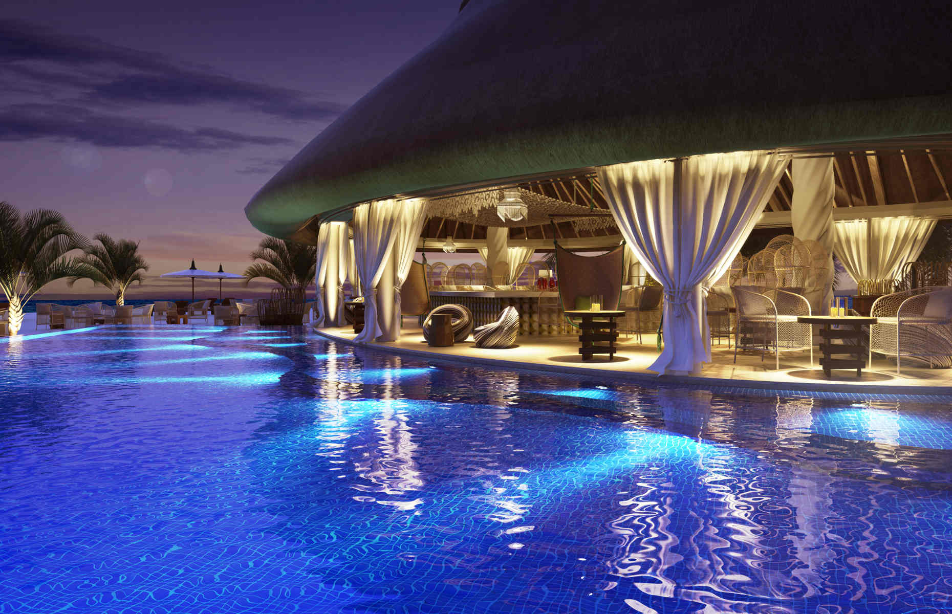 kanuhura-hotel-maldives-restaurant-bar-nuit-piscine