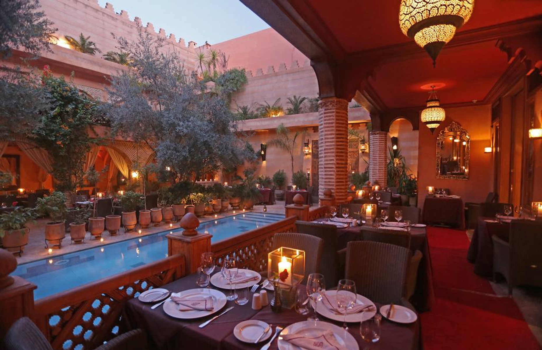 Restaurant Maison Arabe Marrakech Maroc Voyage