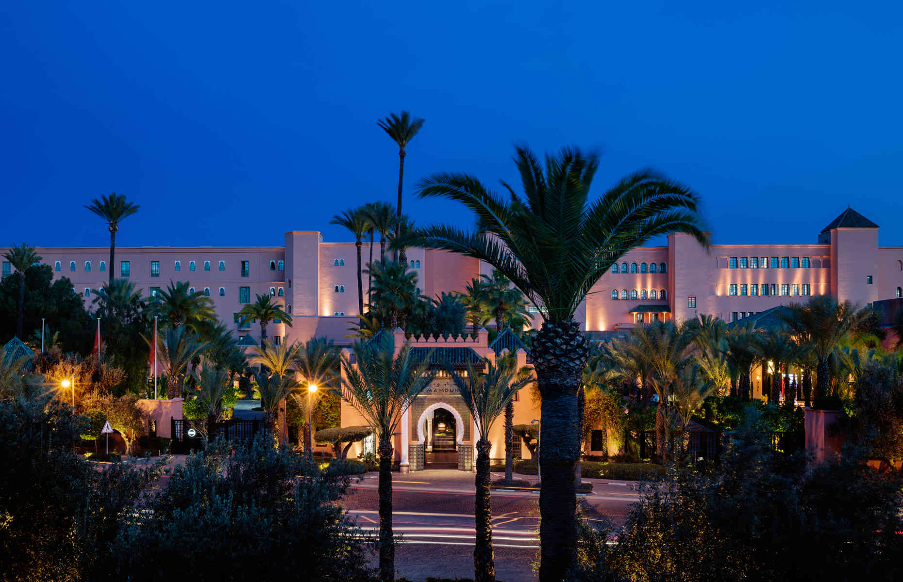 Façade La Mamounia - Hôtel Marrakech, Maroc