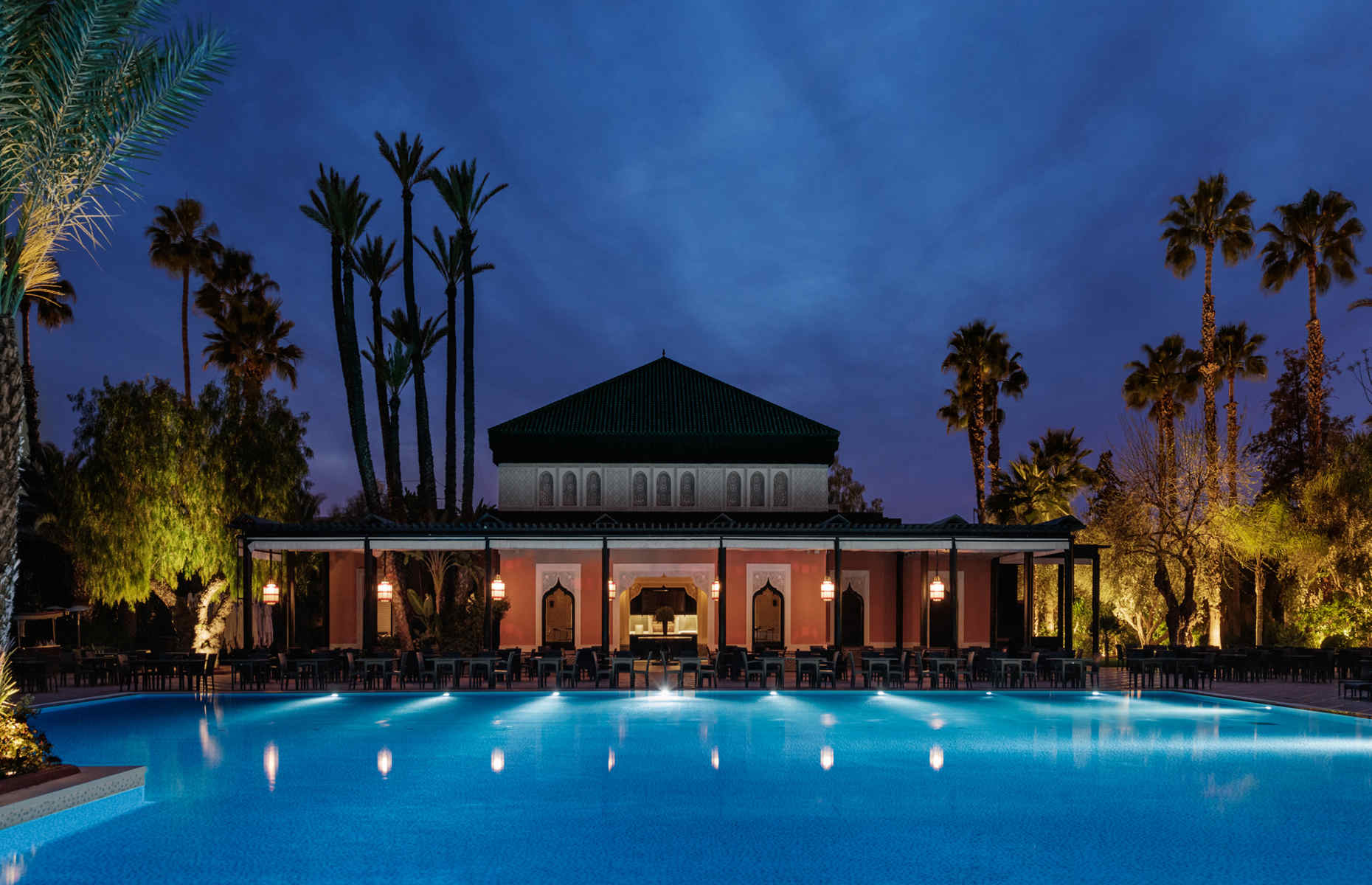 Pavillon de la piscine La Mamounia - Hôtel Marrakech, Maroc