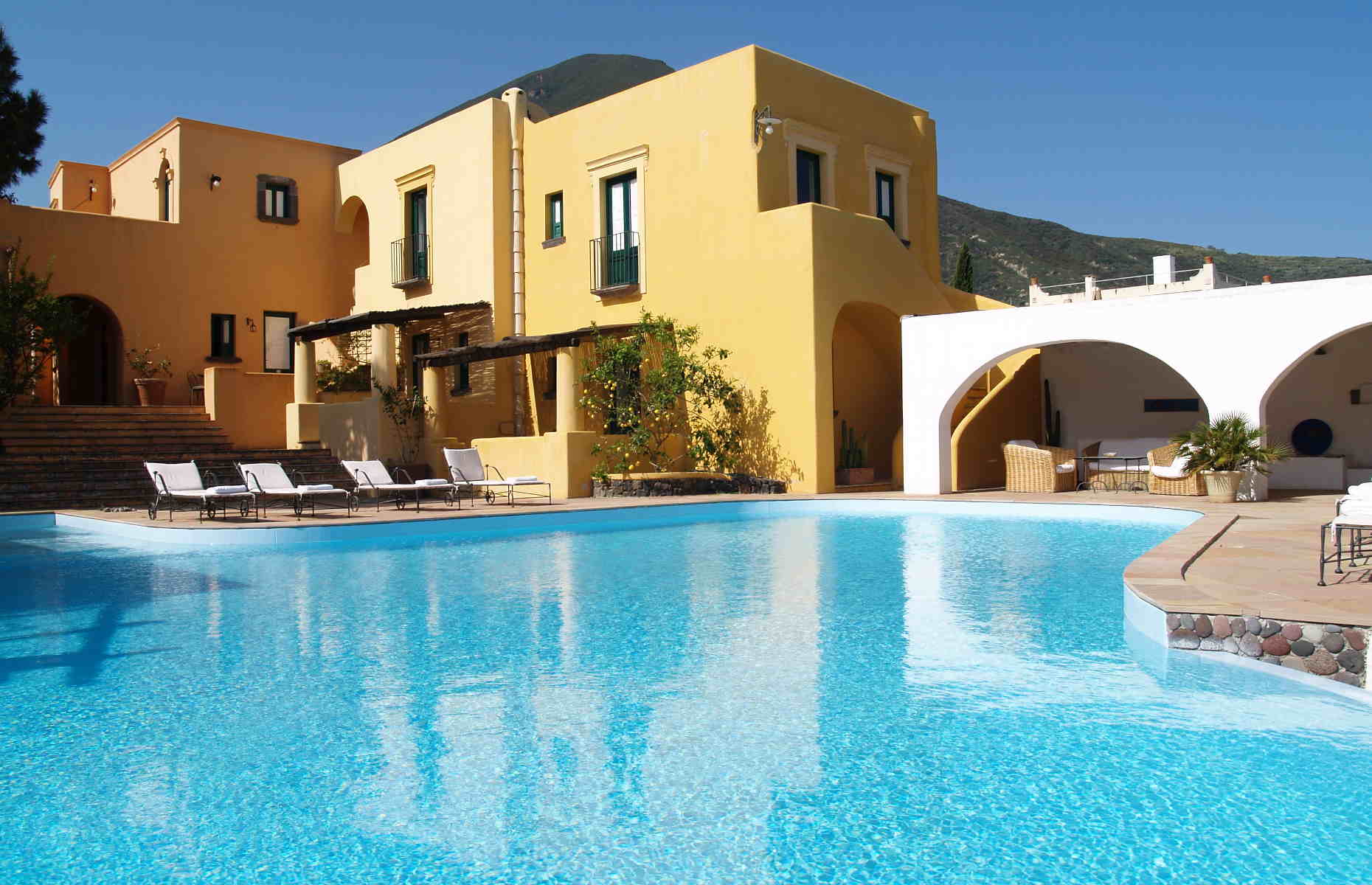 Piscine Signum Hotel - Hôtel Salina, îles Eoliennes