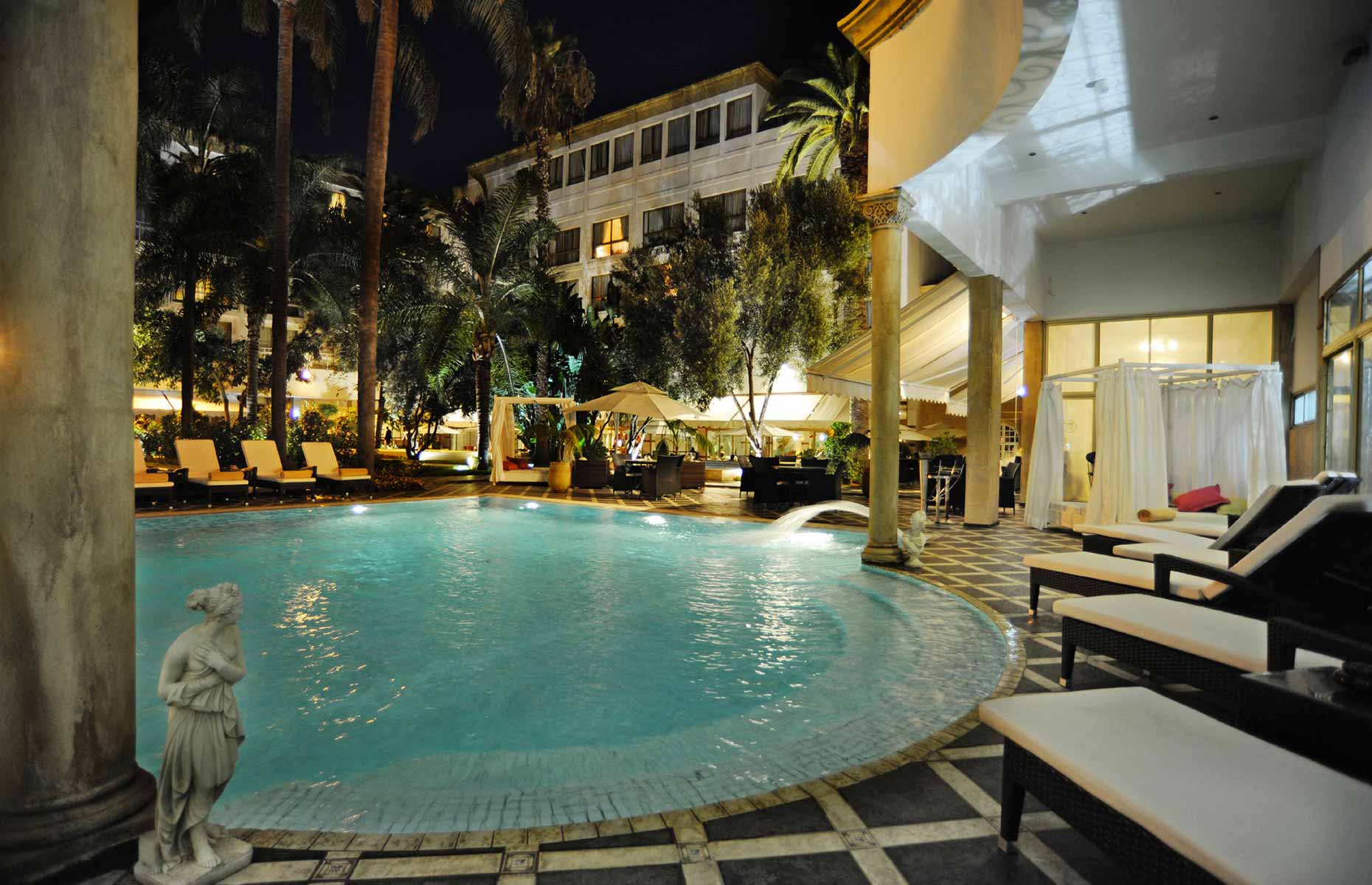 Piscine de l'hôtel Tour Hassan - Séjour Maroc en Afrique, Voyage Rabat