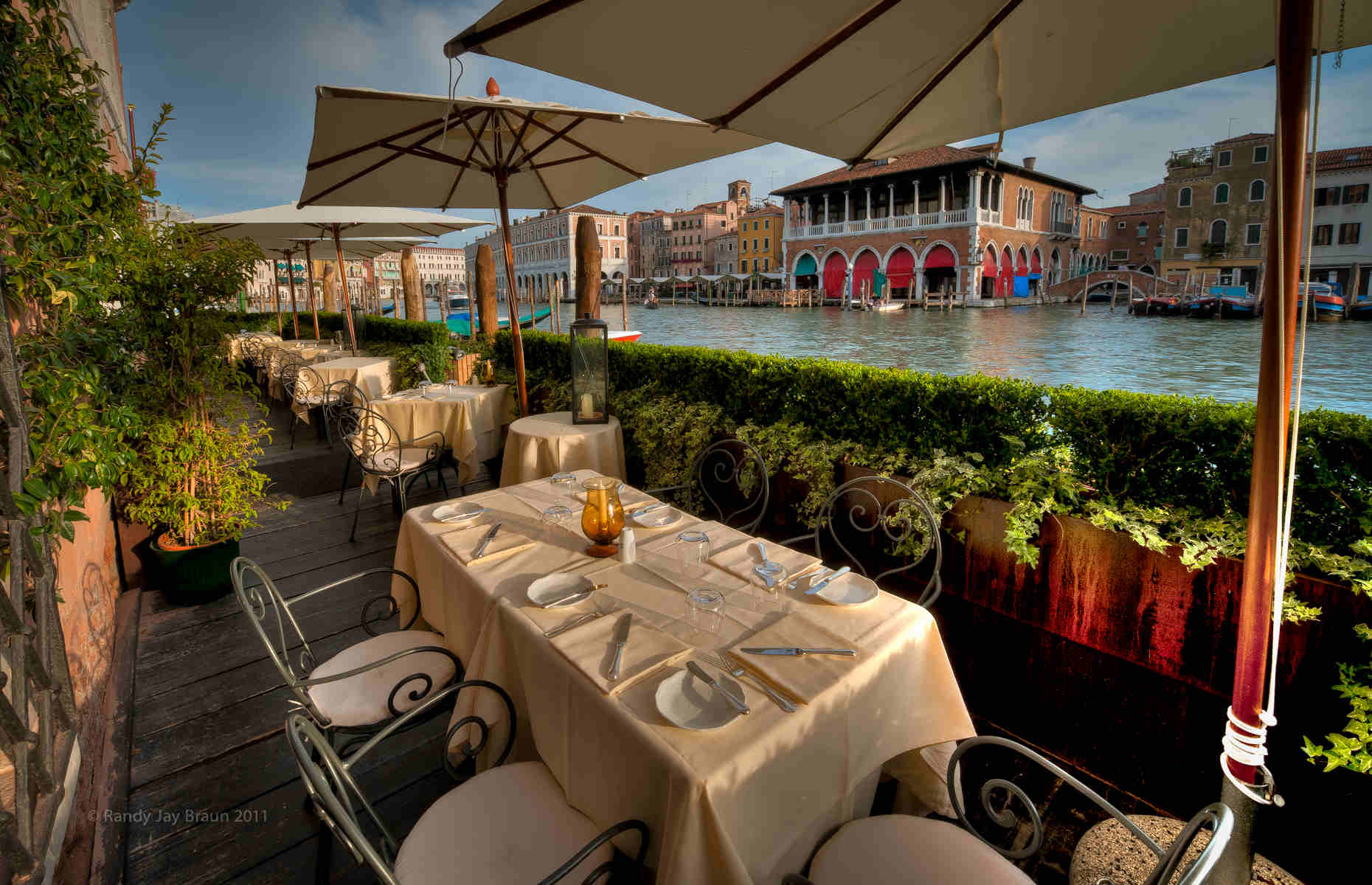 Terrasse avec vue sur le Grand Canal Ca' Sagredo - Hôtel Venise, Italie