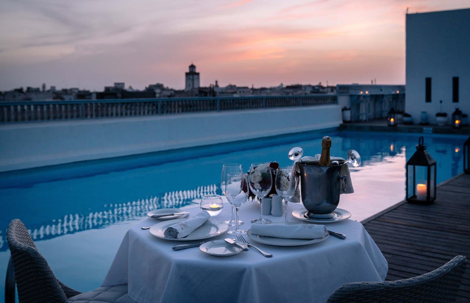 Piscine Heure Bleue Palais - Hôtel Essaouira, Séjour Maroc