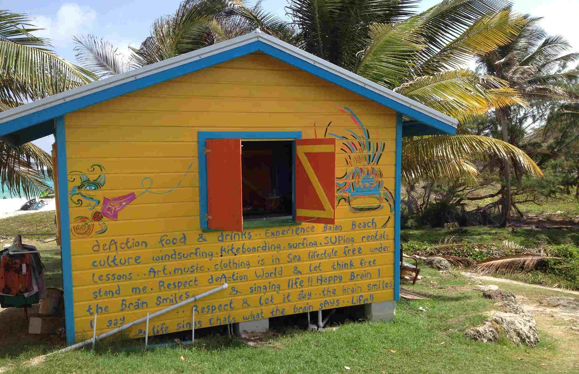 Cabane sur la plage La Barbade - Voyage Caraïbes