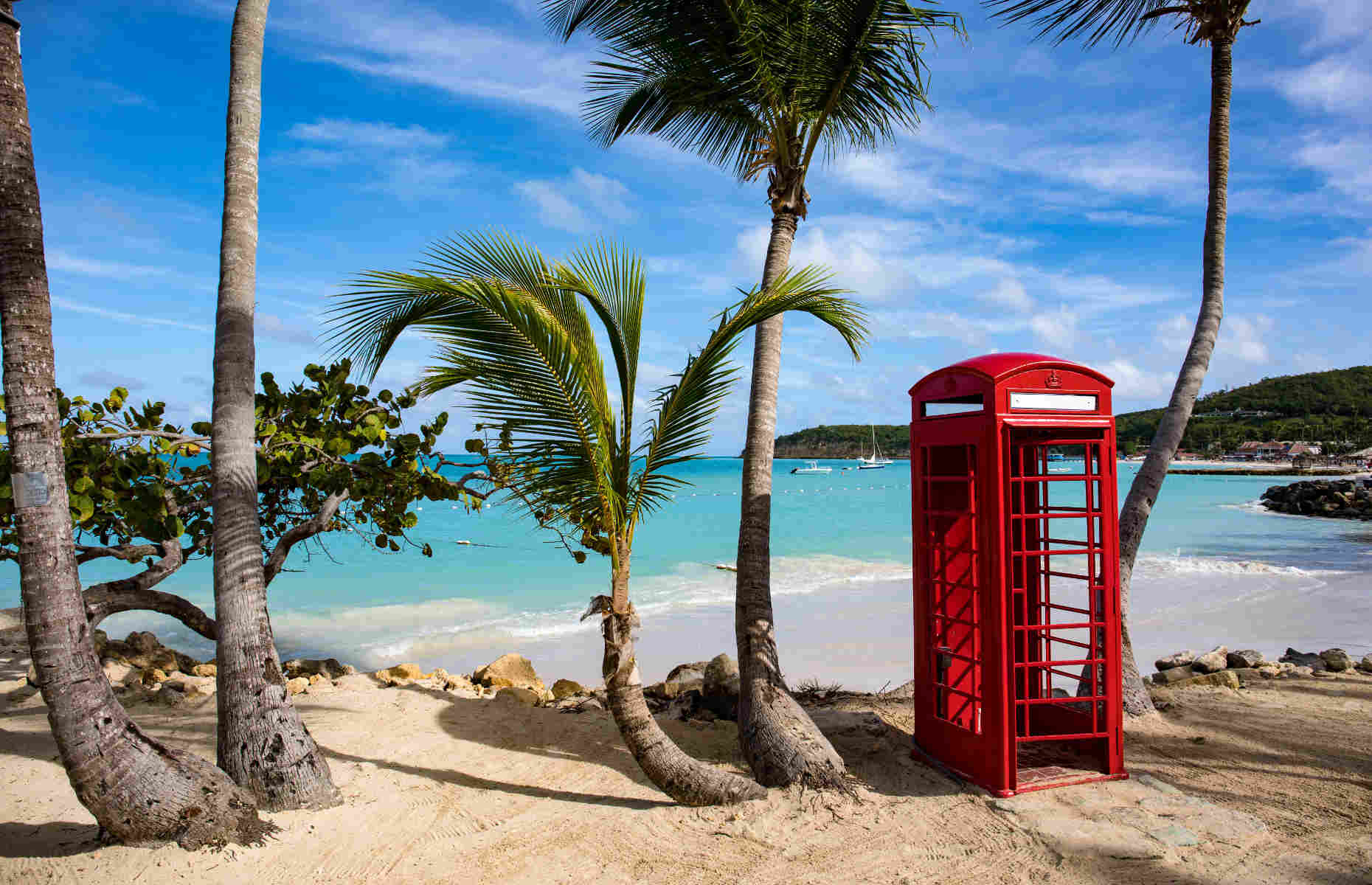 Cabine téléphonique Dickenson Bay - Séjour Caraïbes, Voyage Antigua Barbuda