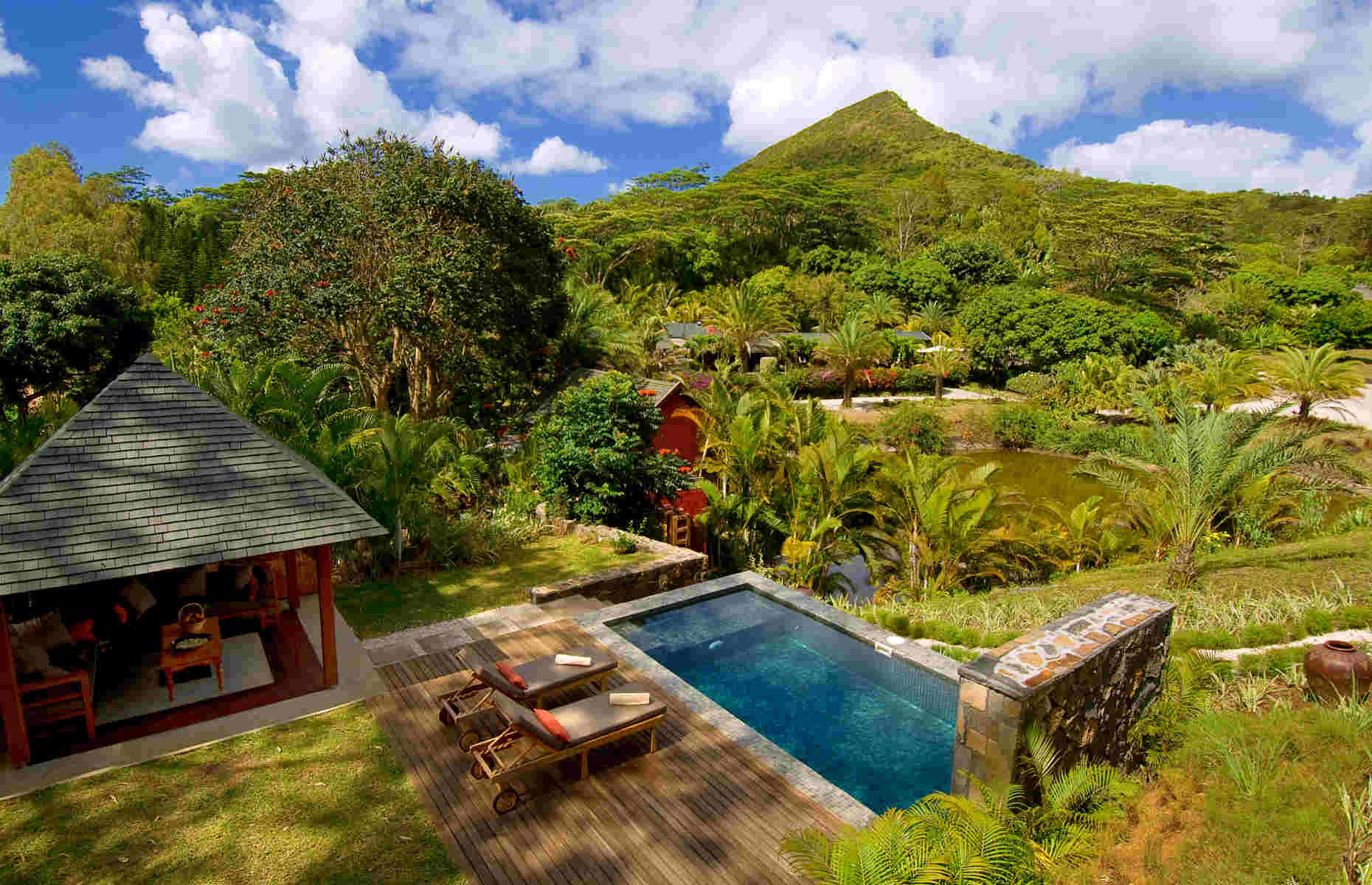 Garden Pool Suite Lakaz Chamarel- Hôtel Chamarel île Maurice - Séjour Océan indien