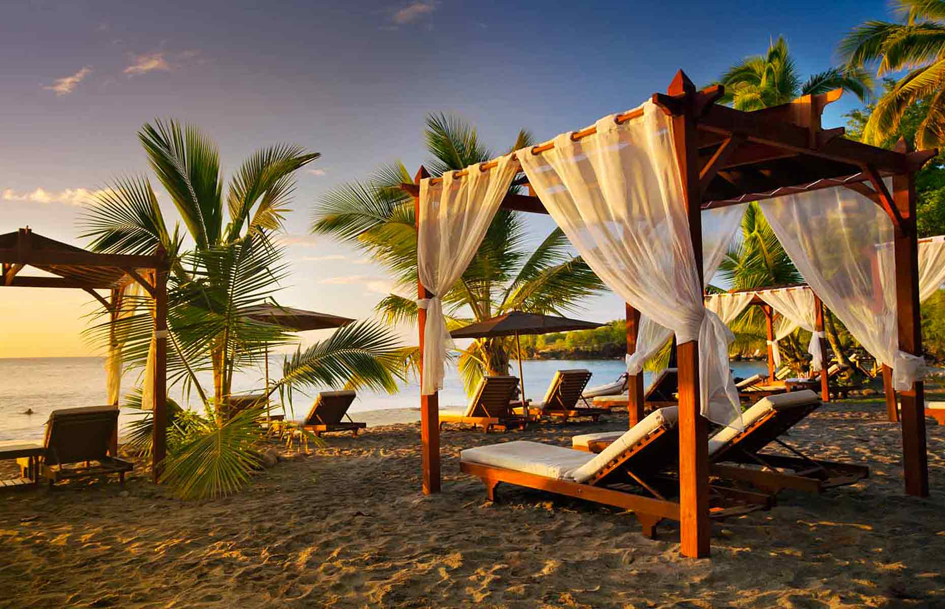 Plage privée de l'hôtel Ti Kaye - Séjour Caraïbes, Voyage Sainte-Lucie