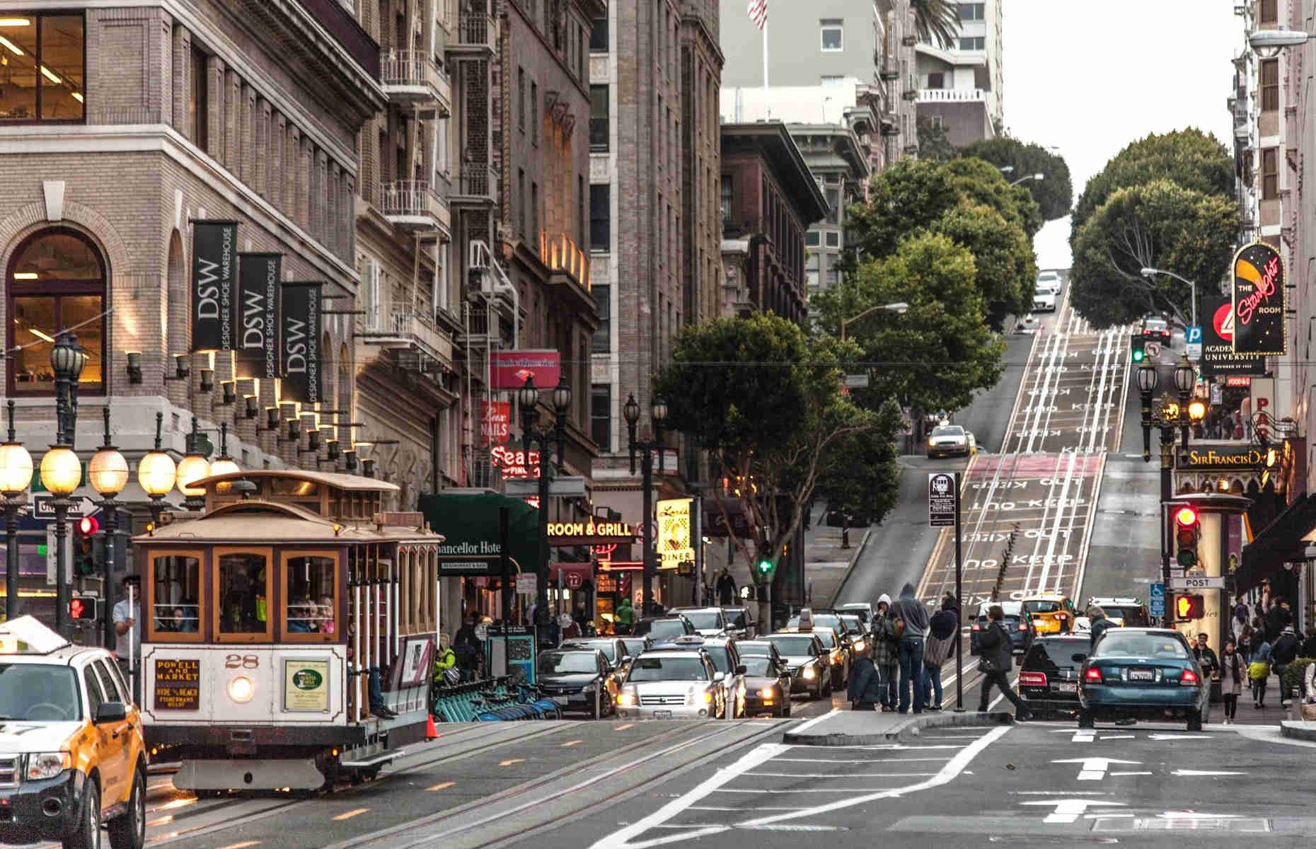 Rue de San Francisco - Cable Car - - Voyage San Francisco, Californie, Etats Unis